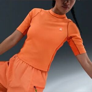 NWT Nike ACG Chinati Dri-FIT ADV UV Base Layer Slim Fit W’s XL Orange Wool Blend